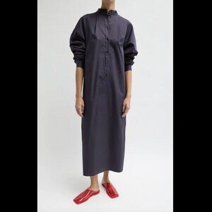 Tibi Eco Poplin Maxi Shirtdress
